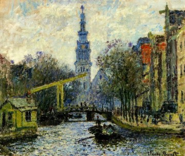 Canal in Amsterdam Claude Monet Oil Paintings